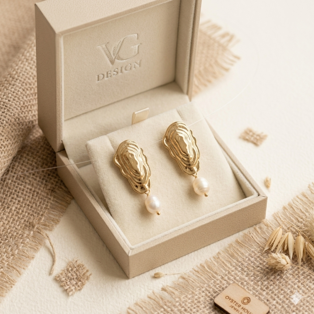 Fashion Sculpted Pearl Drop Earrings