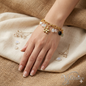 Coastal Floral Charm Bead Bracelet