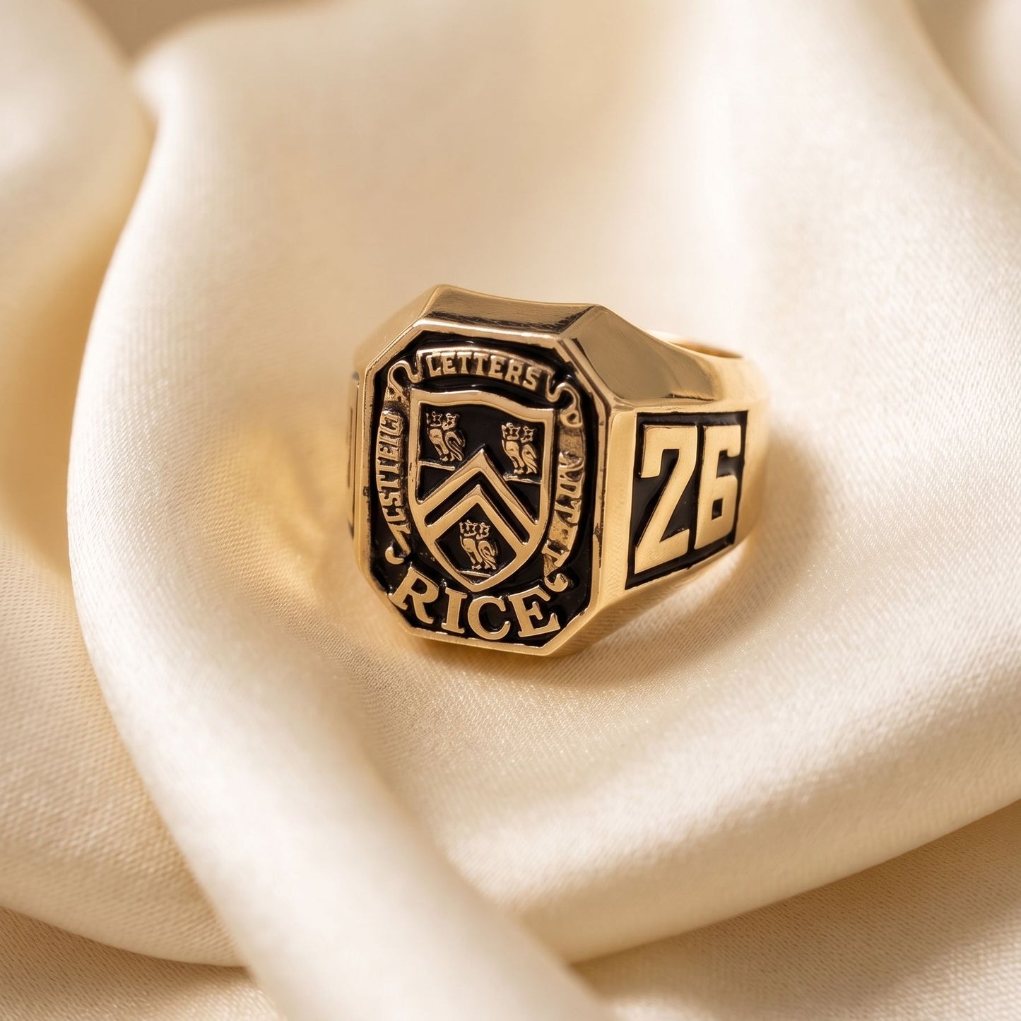 Custom University Heritage Silver Class Ring