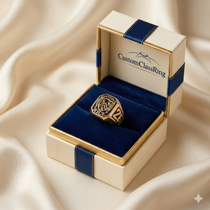 Custom University Heritage Silver Class Ring